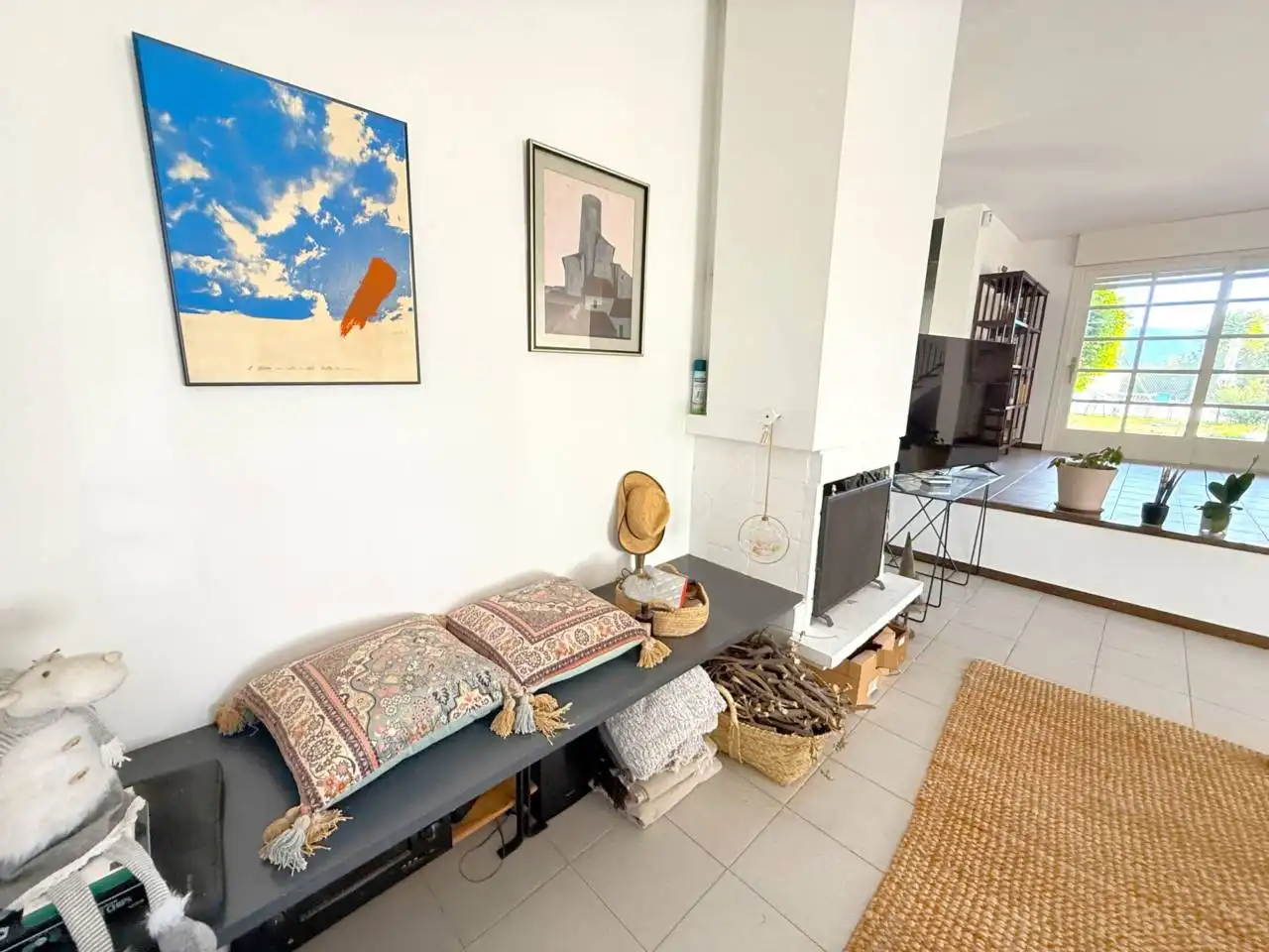 Sala d'estar de Casa o xalet en venda en L'Ametlla del Vallès amb Calefacció, Jardí privat i Terrassa
