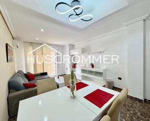 Living room of Flat for sale in Burriana / Borriana  with Air Conditioner, Parquet flooring and Terrace