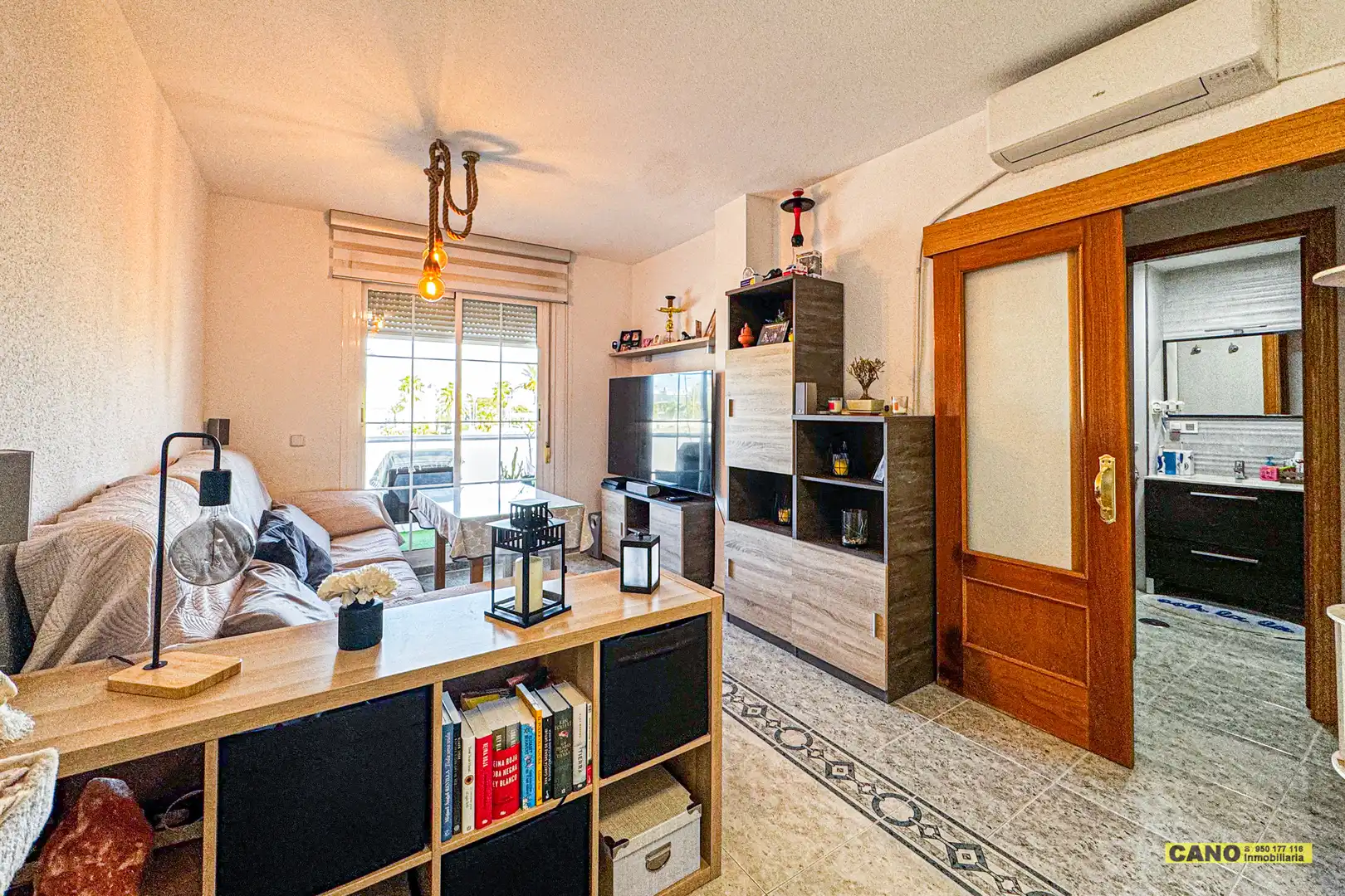 Living room of Flat for sale in Roquetas de Mar  with Air Conditioner, Heating and Terrace