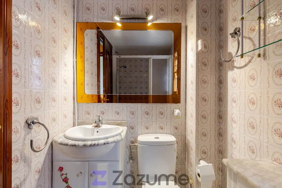 Bathroom of Flat for rent in Madrid  with Heating, Parquet flooring and Terrace