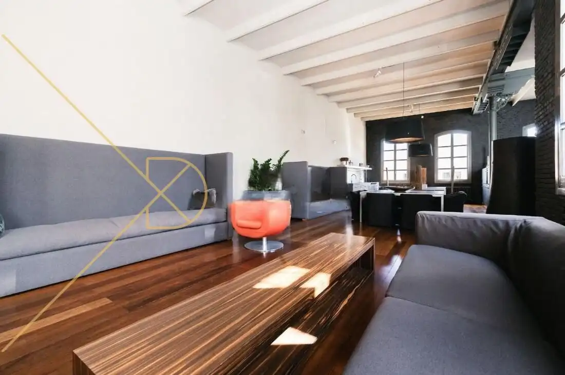 Wohnzimmer von Loft zur Miete in Barcelona mit Klimaanlage, Heizung und Parkett