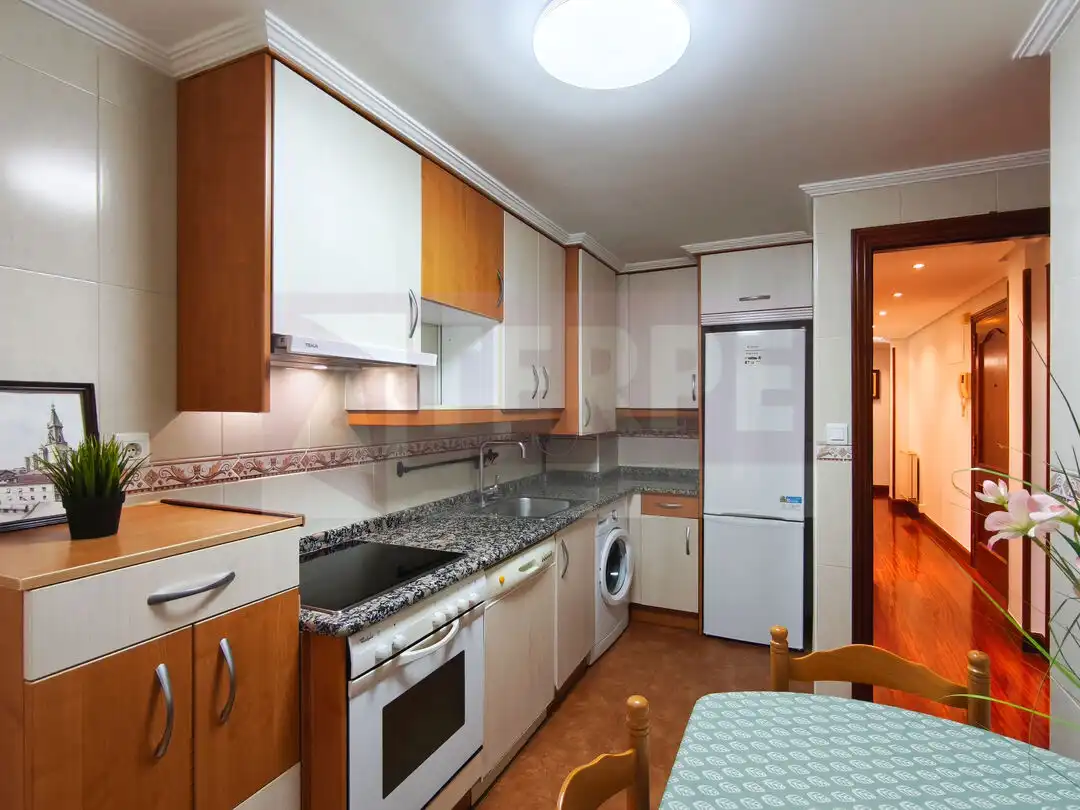 Kitchen of Flat for sale in Errenteria  with Heating, Furnished and Balcony