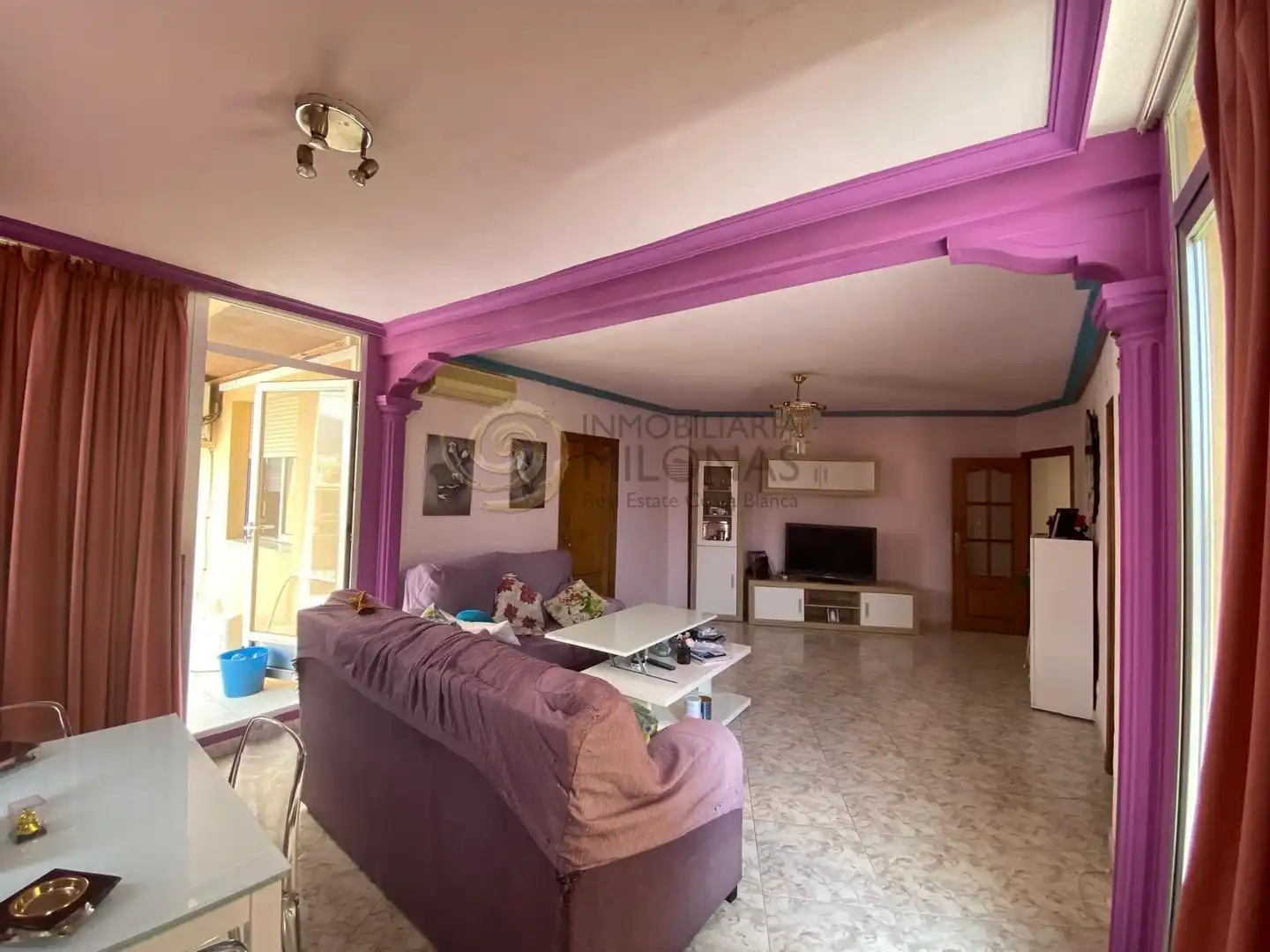 Living room of Attic for sale in Benidorm  with Terrace, Furnished and Balcony