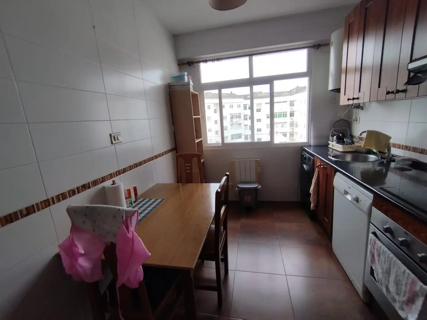 Kitchen of Flat for sale in Ferrol  with Storage room, Furnished and Oven