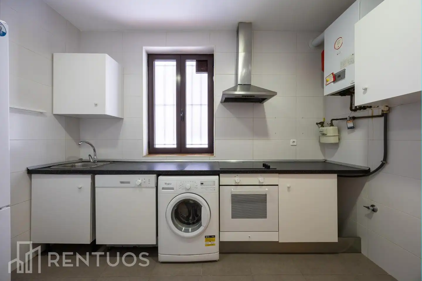 Küche von Erdgeschoss zur Miete in Madrid mit Heizung, Parkett und Möbliert