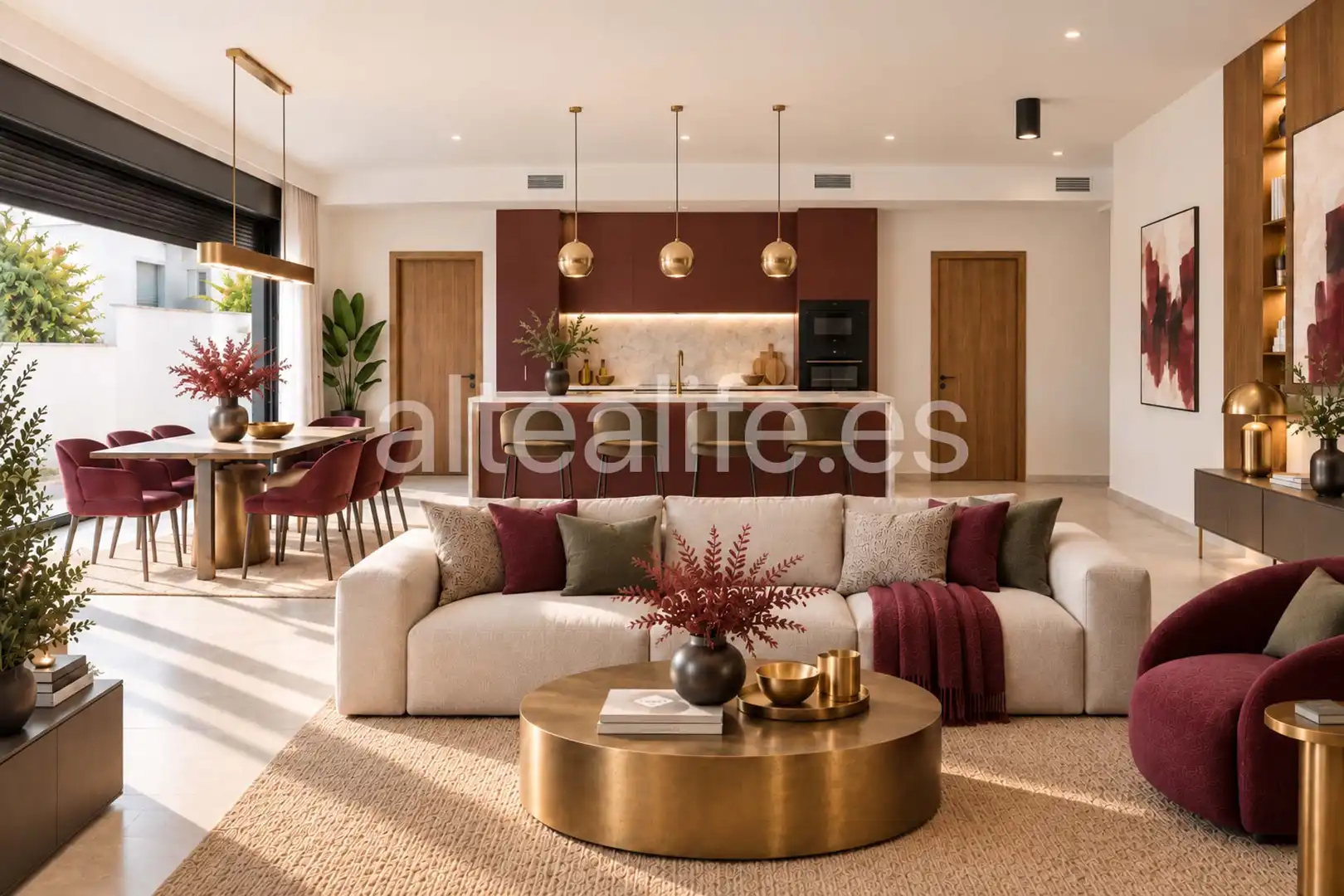 Sala de estar de Casa o chalet en venta en La Nucia con Aire acondicionado, Calefacción y Jardín privado