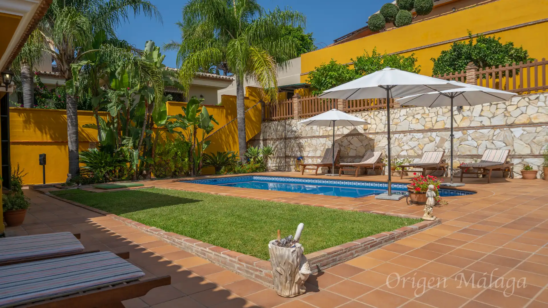 Jardín de Casa o chalet en venta en Alhaurín de la Torre con Aire acondicionado, Calefacción y Jardín privado