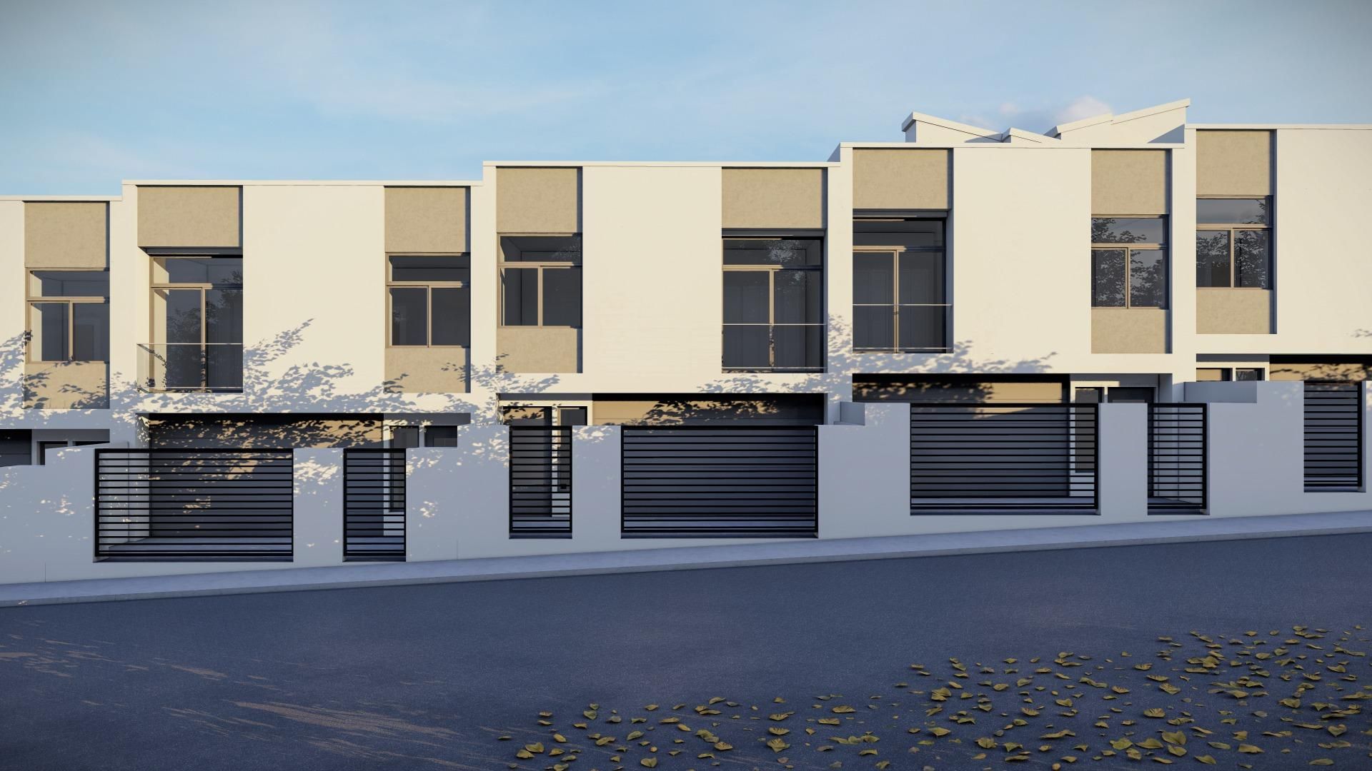 Exterior view of Single-family semi-detached for sale in Cabanillas del Campo  with Heating and Terrace