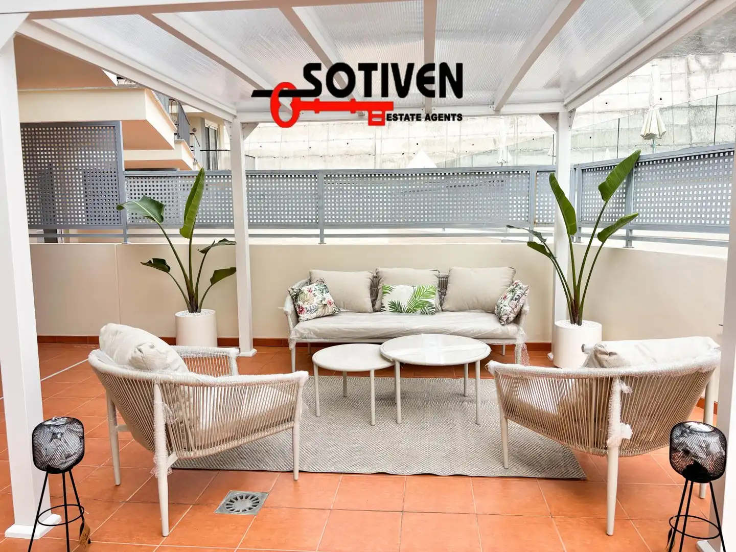 Terrace of Apartments for rent in Santiago del Teide  with Terrace and Community pool