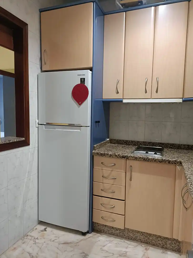 Cocina de Apartamento de alquiler en Sevilla con Aire acondicionado, Calefacción y Jardín privado