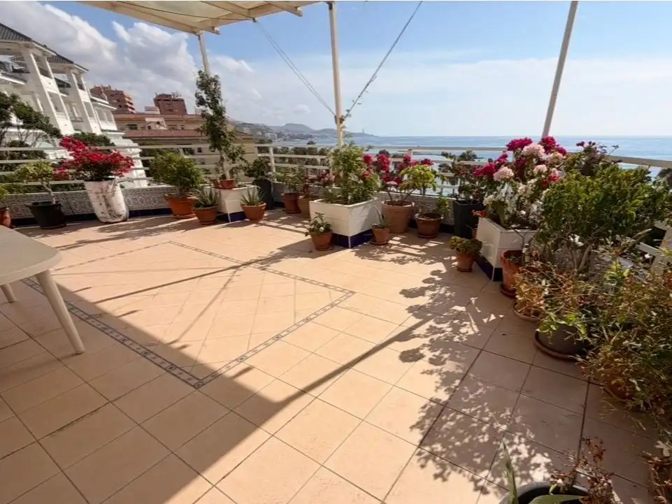 Terrasse von Dachboden zum Verkauf in Málaga Capital mit Klimaanlage, Terrasse und Balkon