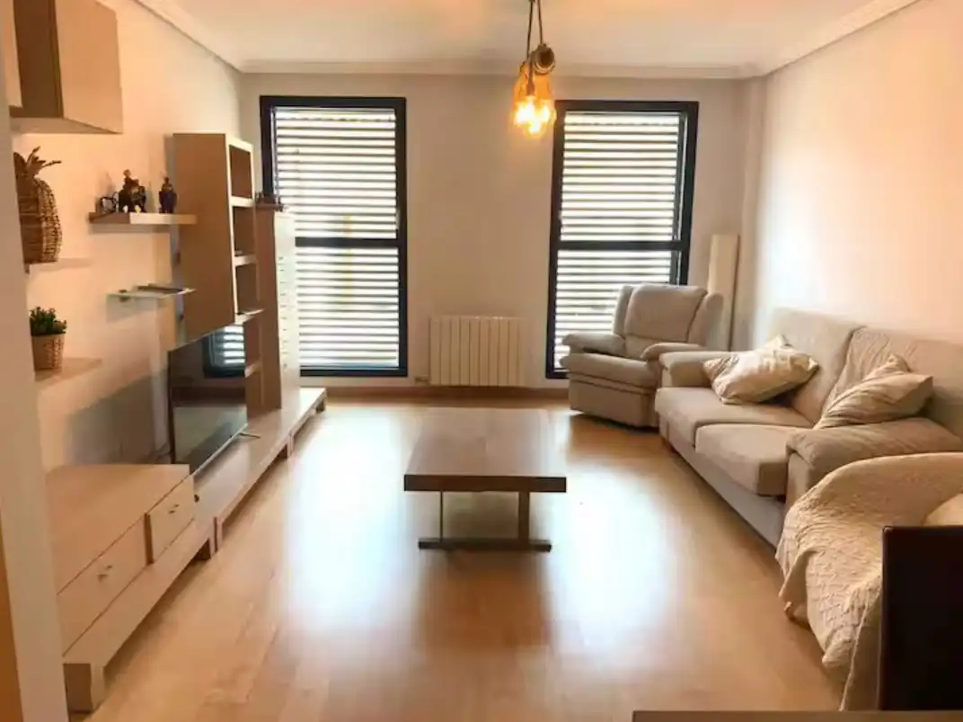 Sala d'estar de Apartament de lloguer en Burgos Capital amb Aire condicionat, Calefacció i Parquet