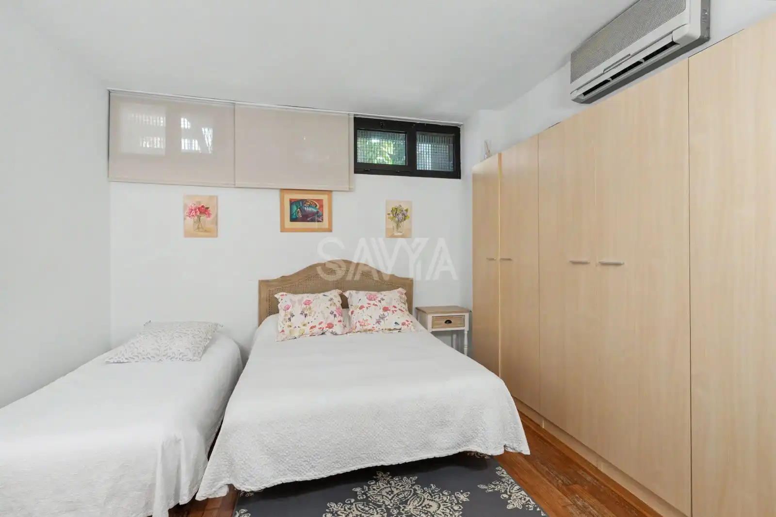 Habitación de Casa adosada de alquiler en Barcelona con Aire acondicionado, Calefacción y Parquet