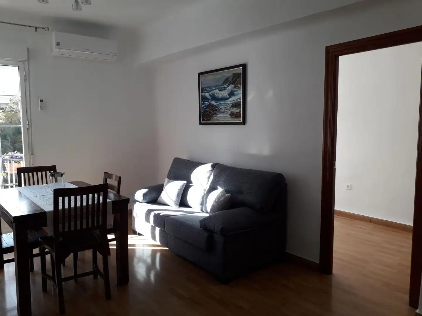 Living room of Flat for sale in Murcia  with Air Conditioner, Parquet flooring and Storage room