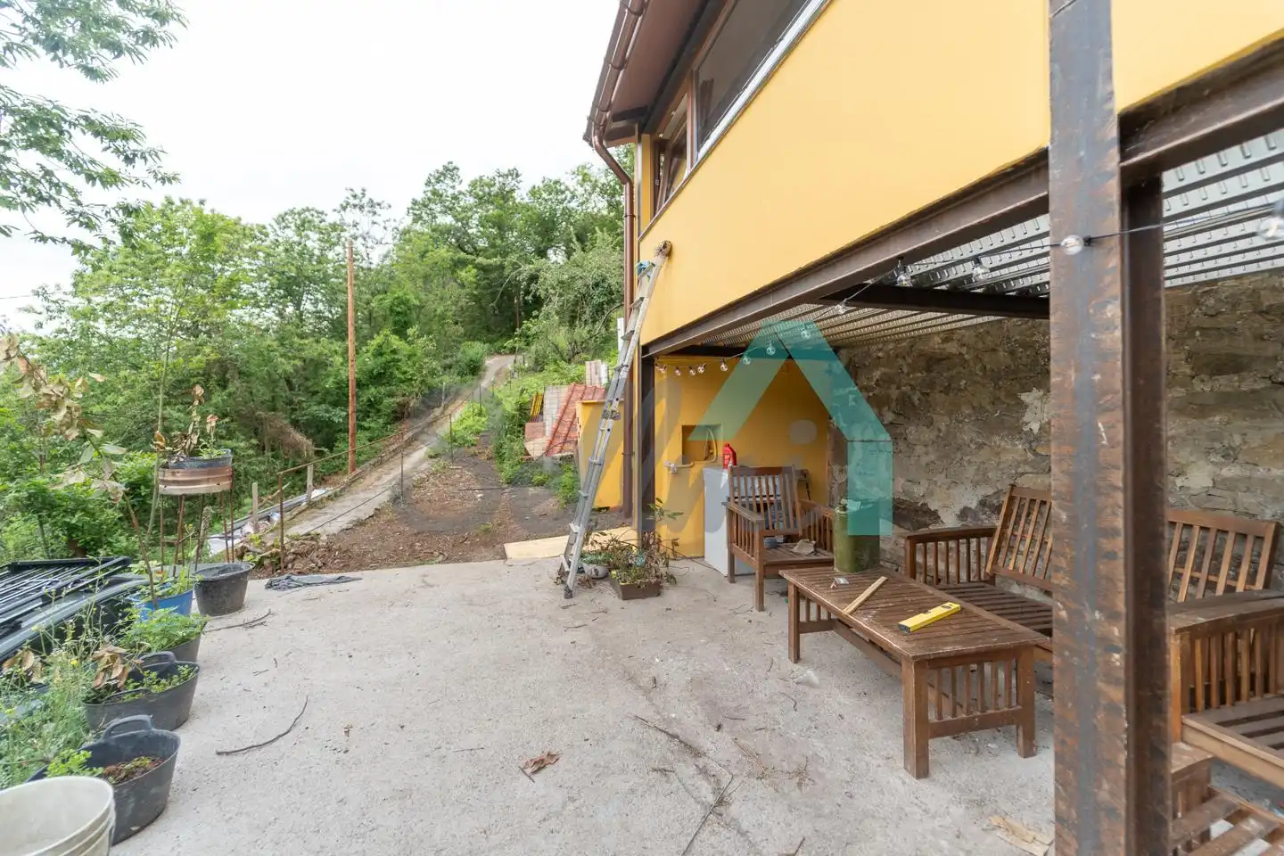 Terrace of Houses for rent in Mieres (Asturias)  with Heating, Private garden and Parquet flooring