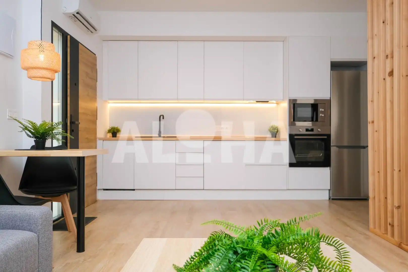 Kitchen of Apartments for rent in Moncada  with Air Conditioner, Heating and Furnished