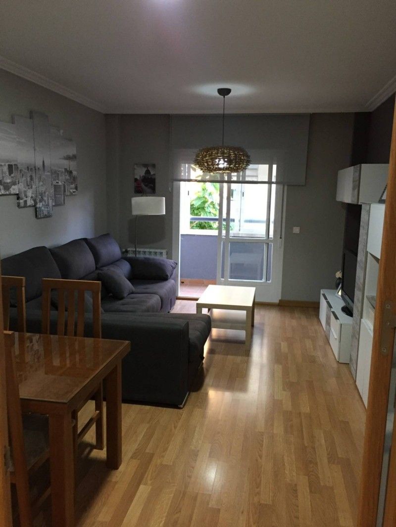 Living room of Flat for sale in Plasencia  with Heating, Private garden and Storage room