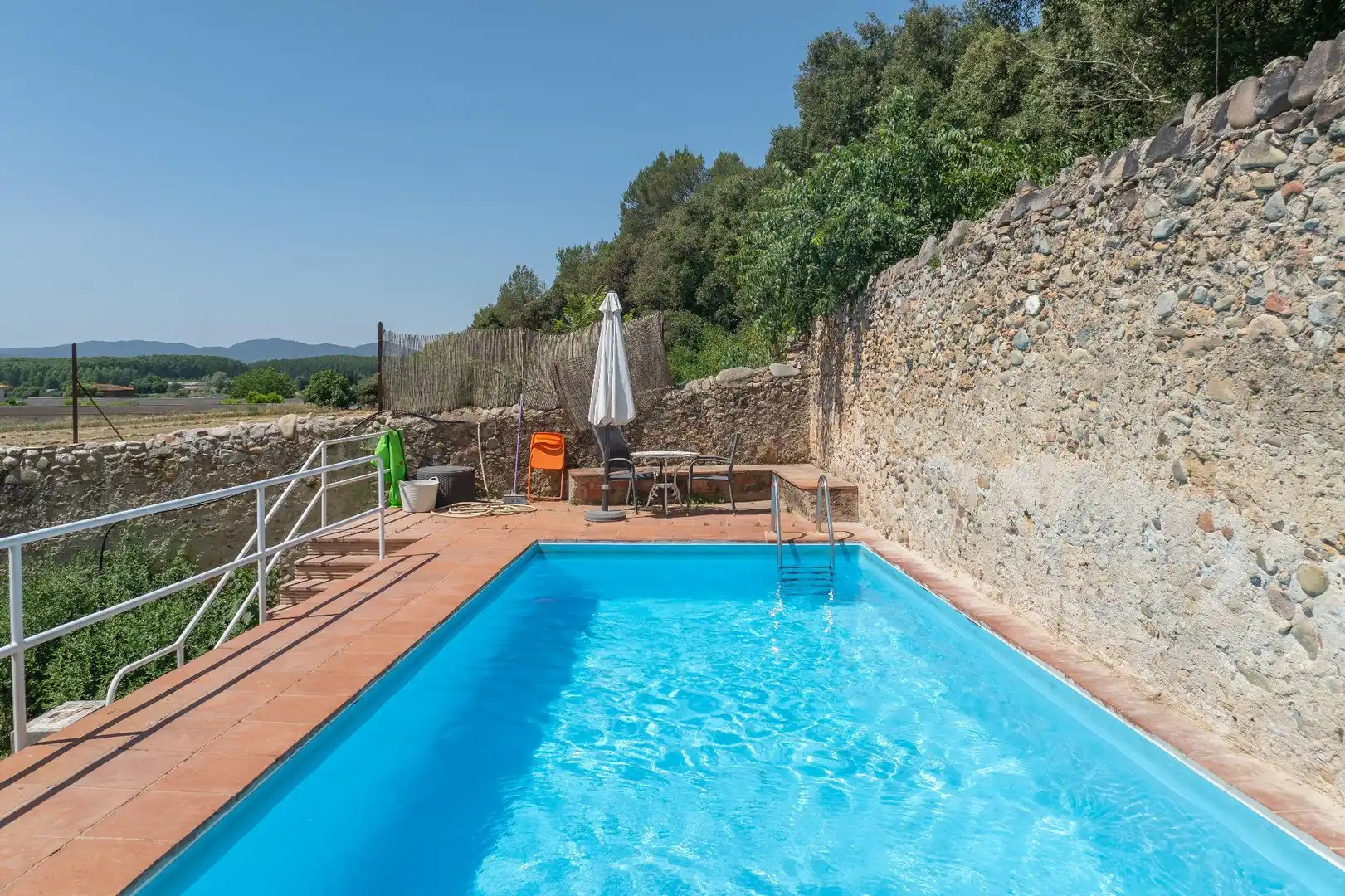 Piscina de Finca rústica de lloguer en Cervià de Ter