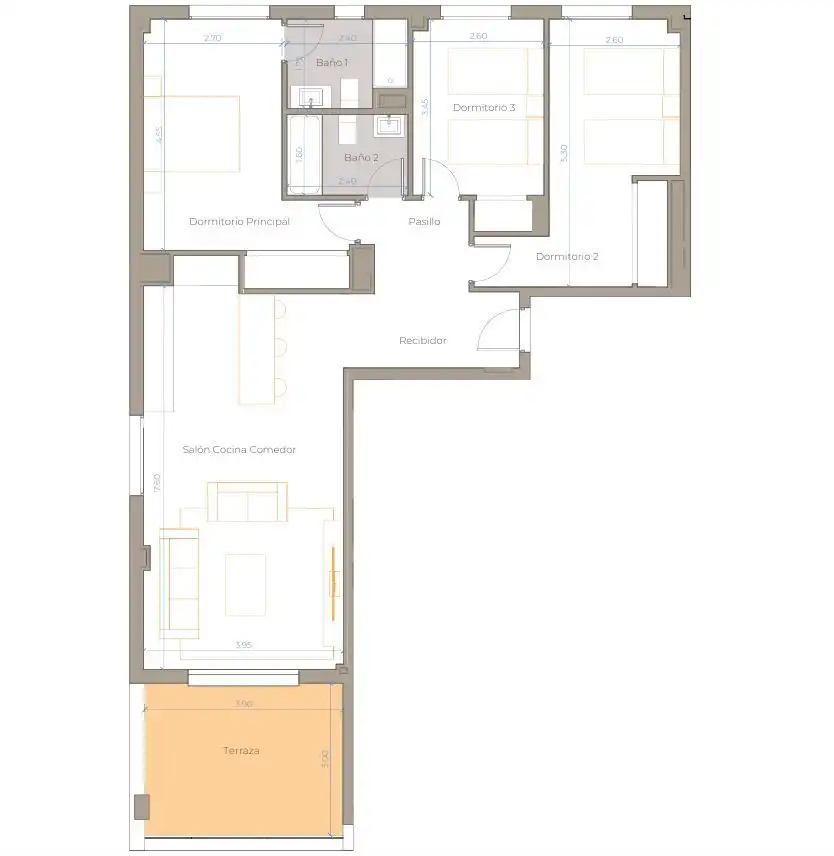 Piso con piscina en venta en El Faro de Calaburra - Chaparral, imagen 20