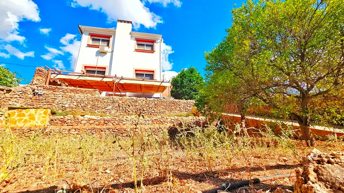 Vista exterior de Casa o chalet en venta en Cañaveral de León con Aire acondicionado, Jardín privado y Terraza