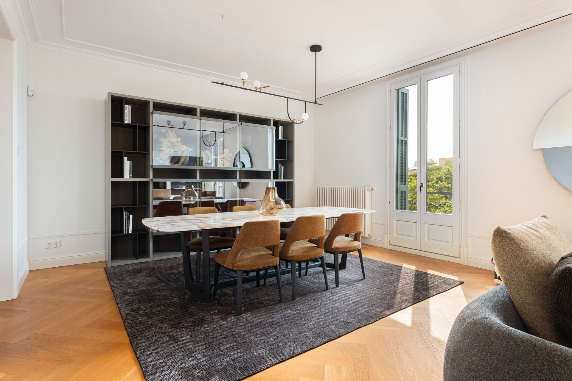 Menjador de Pis en venda en  Barcelona Capital amb Aire condicionat, Calefacció i Parquet