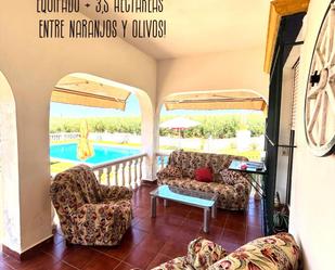 Terrassa de Finca rústica en venda en Cantillana amb Aire condicionat, Terrassa i Piscina