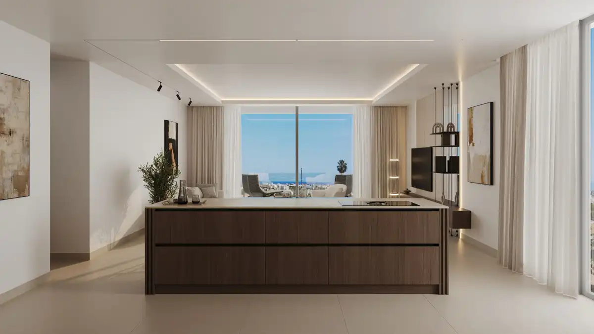 Küche von Erdgeschoss zum Verkauf in Marbella mit Klimaanlage, Terrasse und Abstellraum