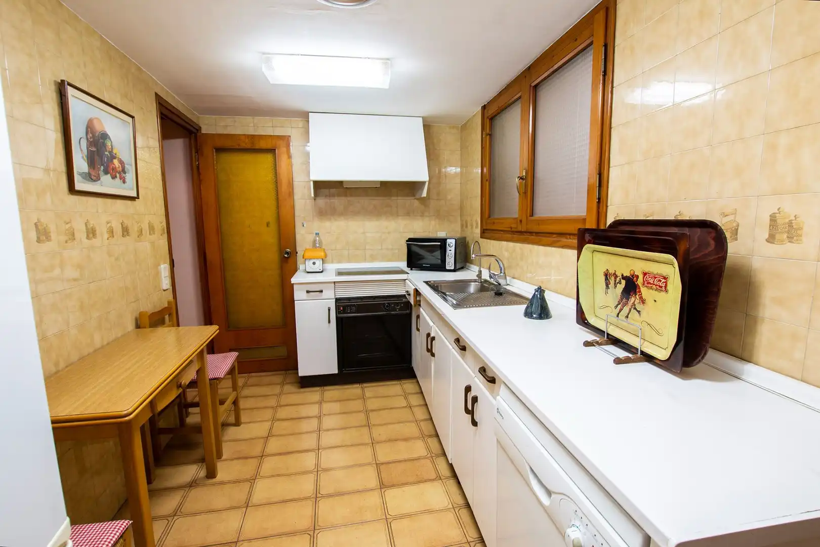 Küche von Wohnung zum Verkauf in Caspe mit Klimaanlage und Heizung