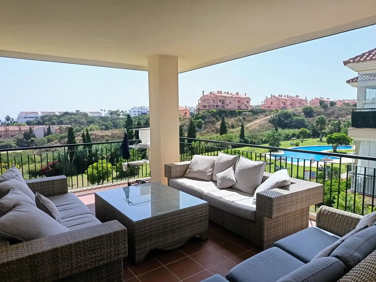 Terrassa de Apartament de lloguer en Mijas amb Terrassa i Moblat