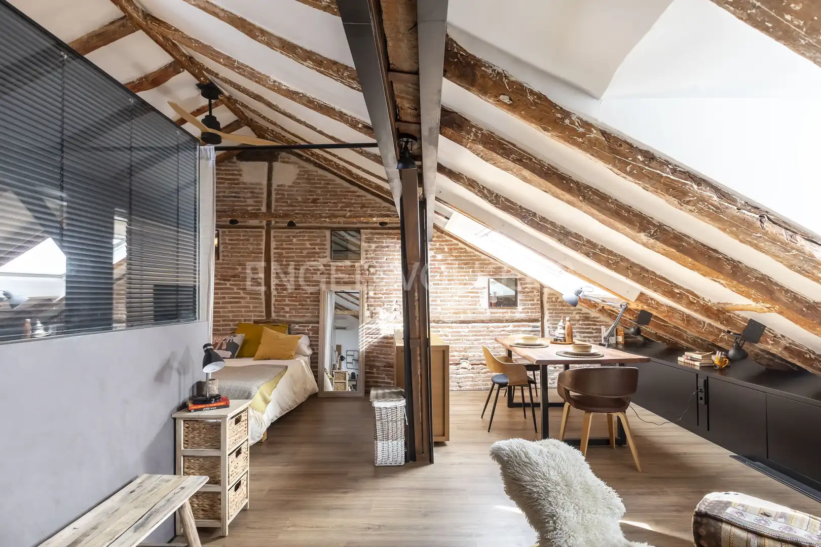 Wohnzimmer von Wohnung zur Miete in Madrid mit Klimaanlage, Heizung und Möbliert