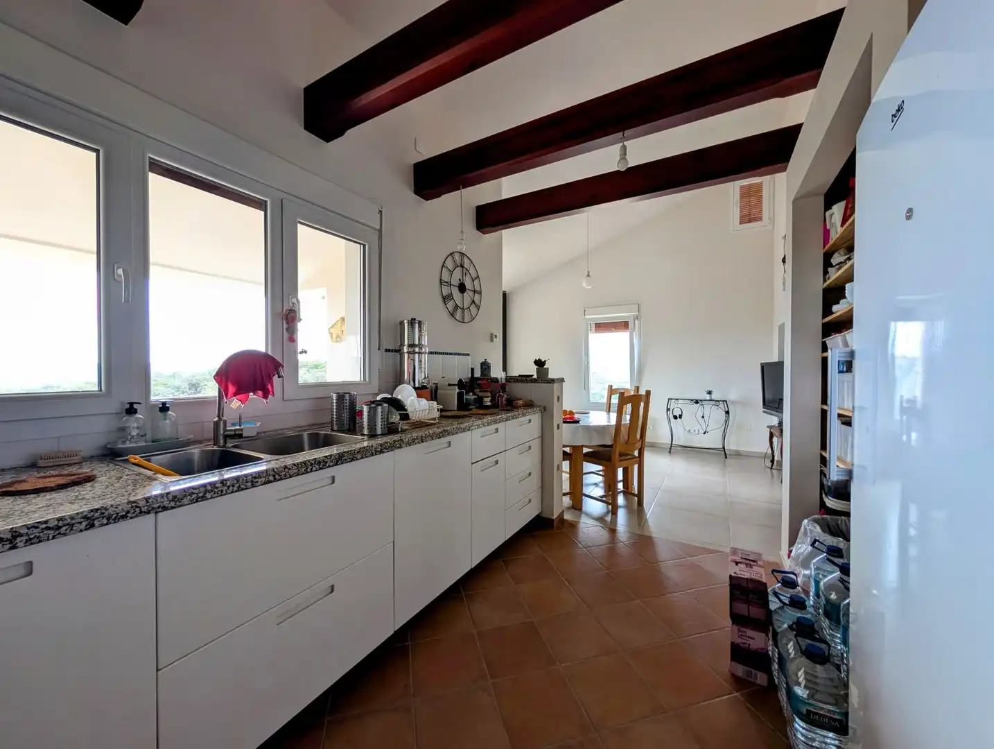 Cuina de Casa o xalet en venda en Loja amb Calefacció, Jardí privat i Terrassa