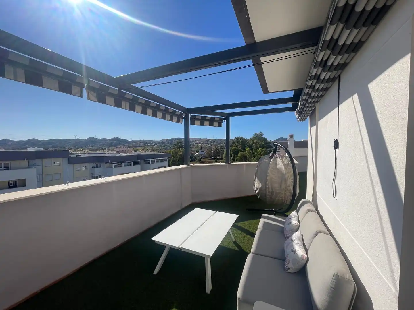 Terrassa de Àtic de lloguer en Málaga amb Aire condicionat, Jardí privat i Terrassa