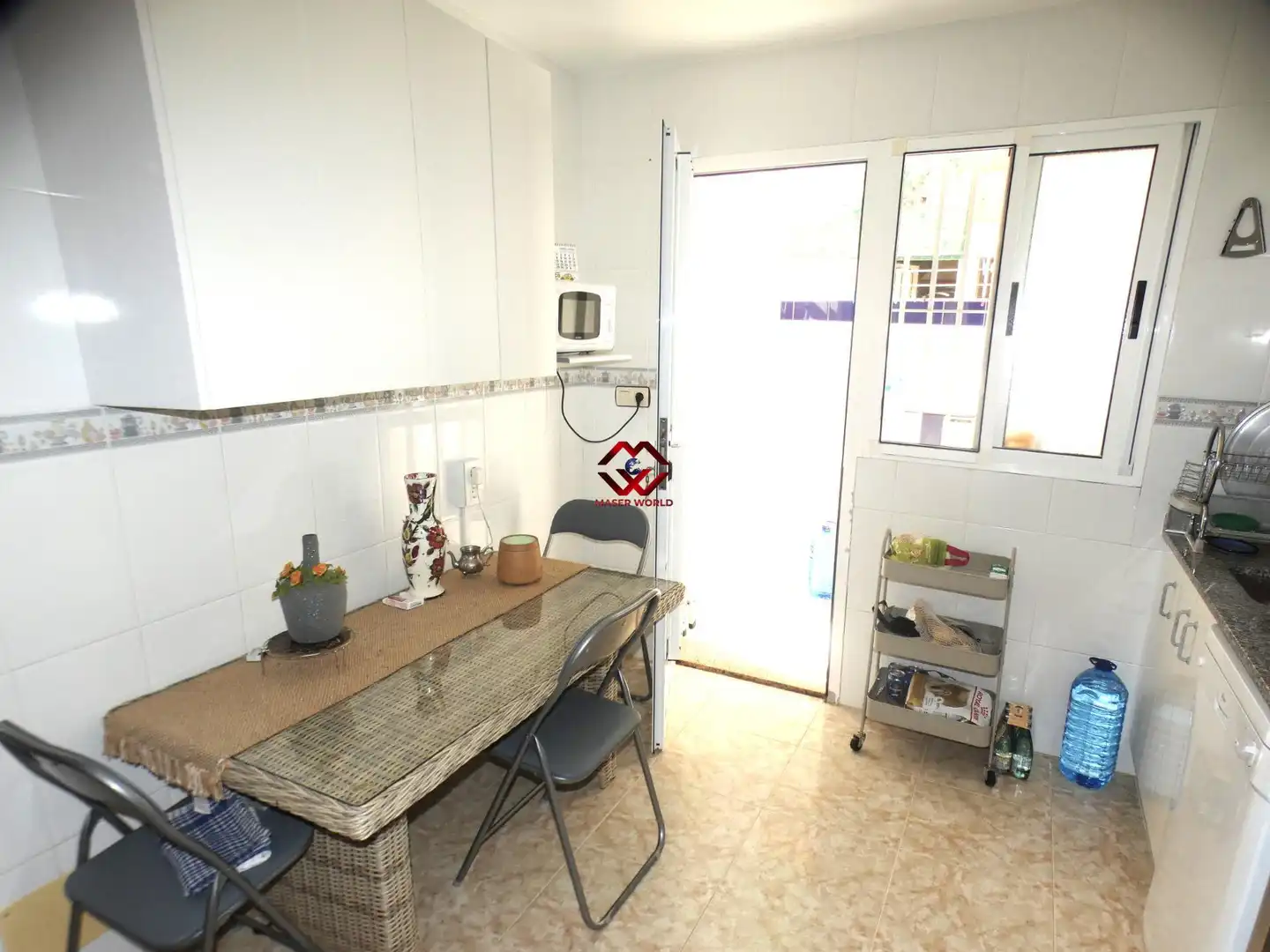 Küche von Maisonette zum Verkauf in Mazarrón mit Klimaanlage, Terrasse und Möbliert