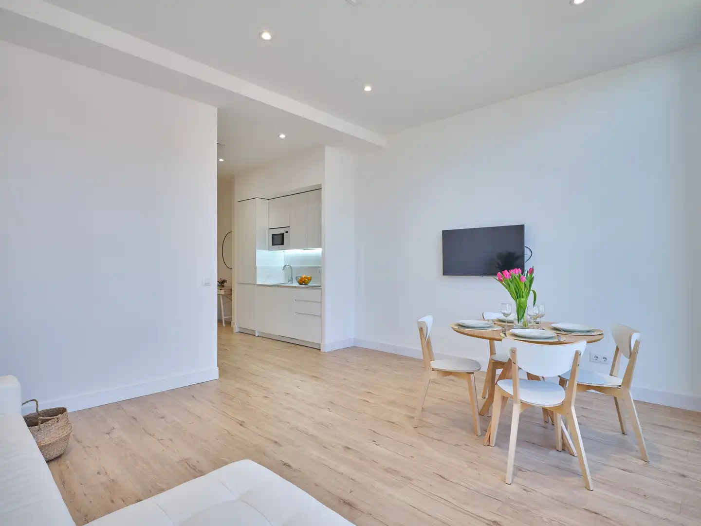 Comedor de Apartamento de alquiler en Madrid con Aire acondicionado, Amueblado y Lavadora