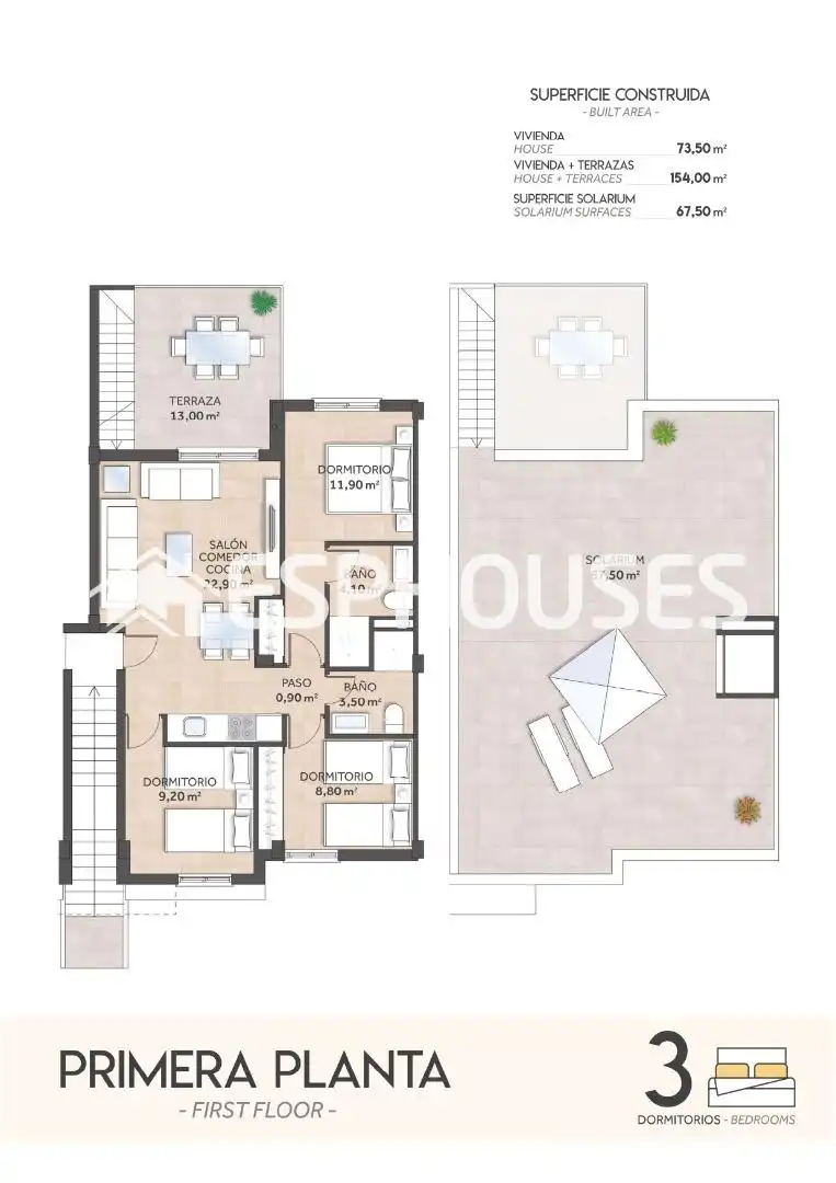 Penthouse with terrace for sale in San Miguel de Salinas, imagen 17
