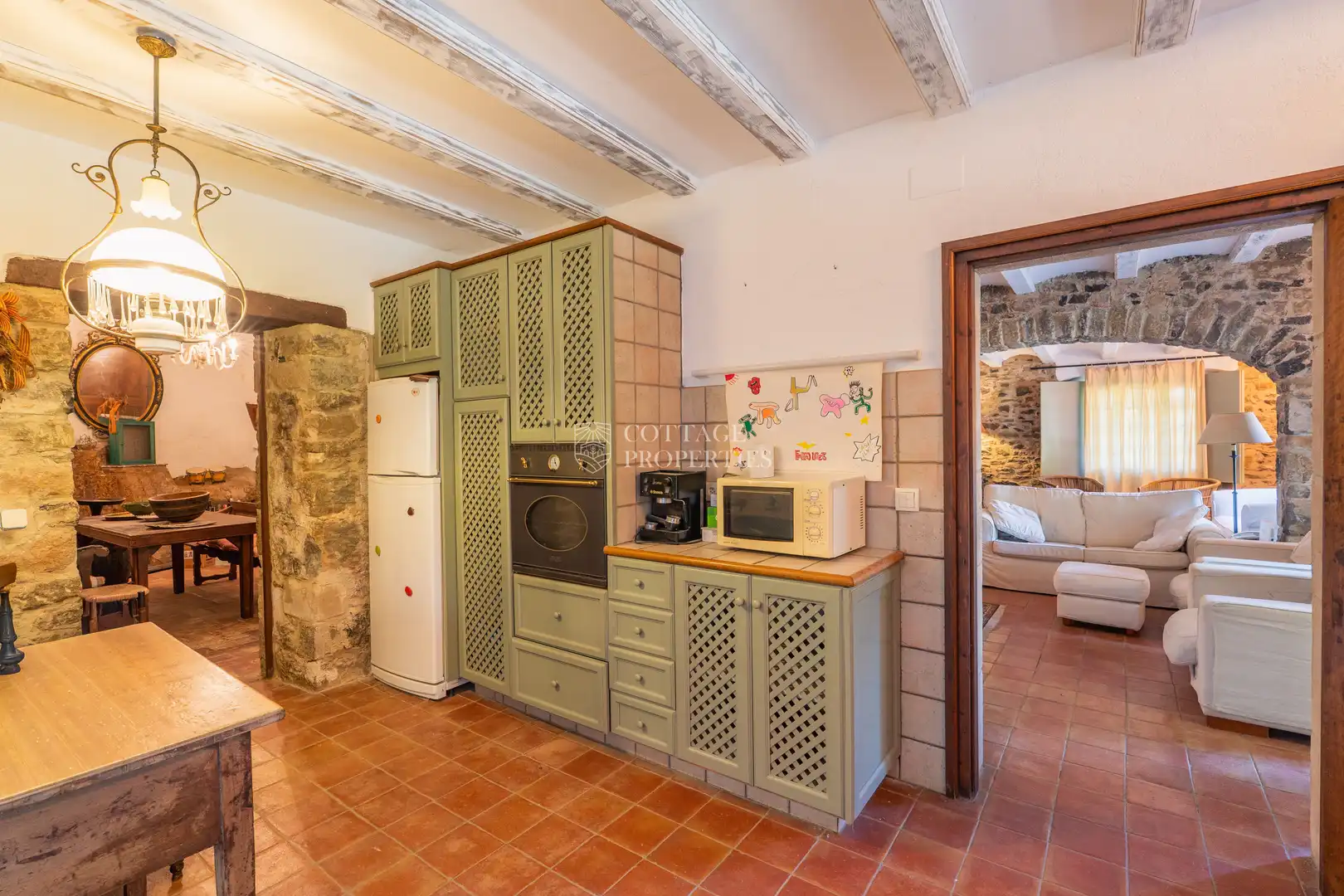 Kitchen of Country homes for sale in Foixà  with Air Conditioner, Private garden and Swimming Pool