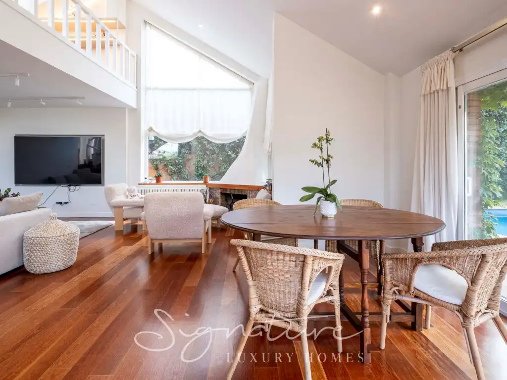 Comedor de Casa o chalet de alquiler en Sant Cugat del Vallès con Aire acondicionado, Jardín privado y Terraza