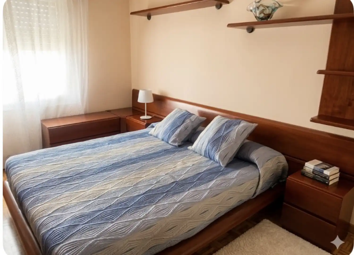Bedroom of Flat for sale in Sartaguda  with Heating, Parquet flooring and Terrace