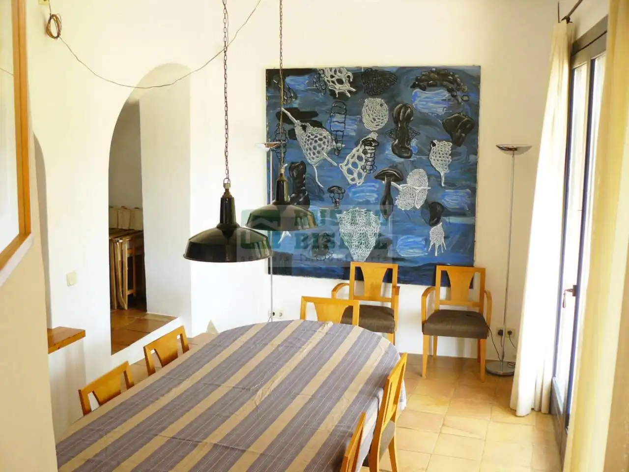Comedor de Finca rústica de alquiler en Madremanya con Calefacción, Jardín privado y Terraza