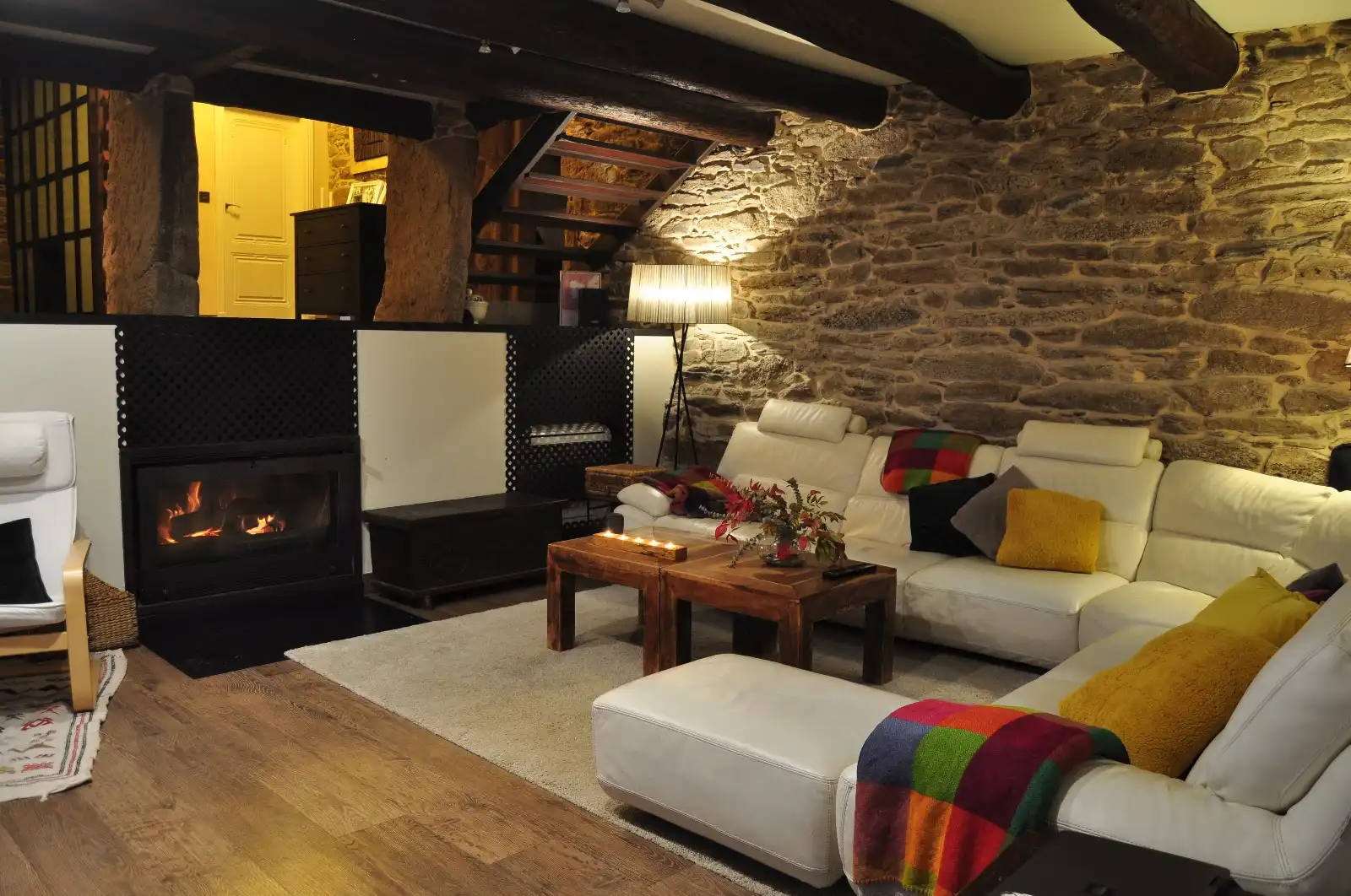 Sala de estar de Casa o chalet en venta en Lugo con Calefacción, Jardín privado y Parquet