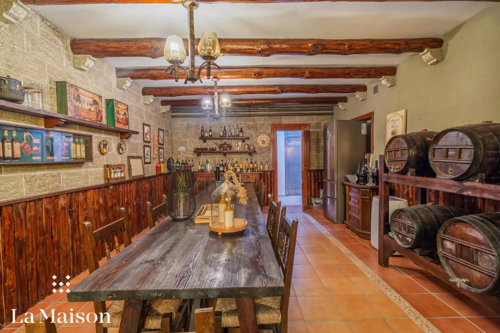 Menjador de Casa o xalet en venda en La Roca del Vallès amb Calefacció, Jardí privat i Traster