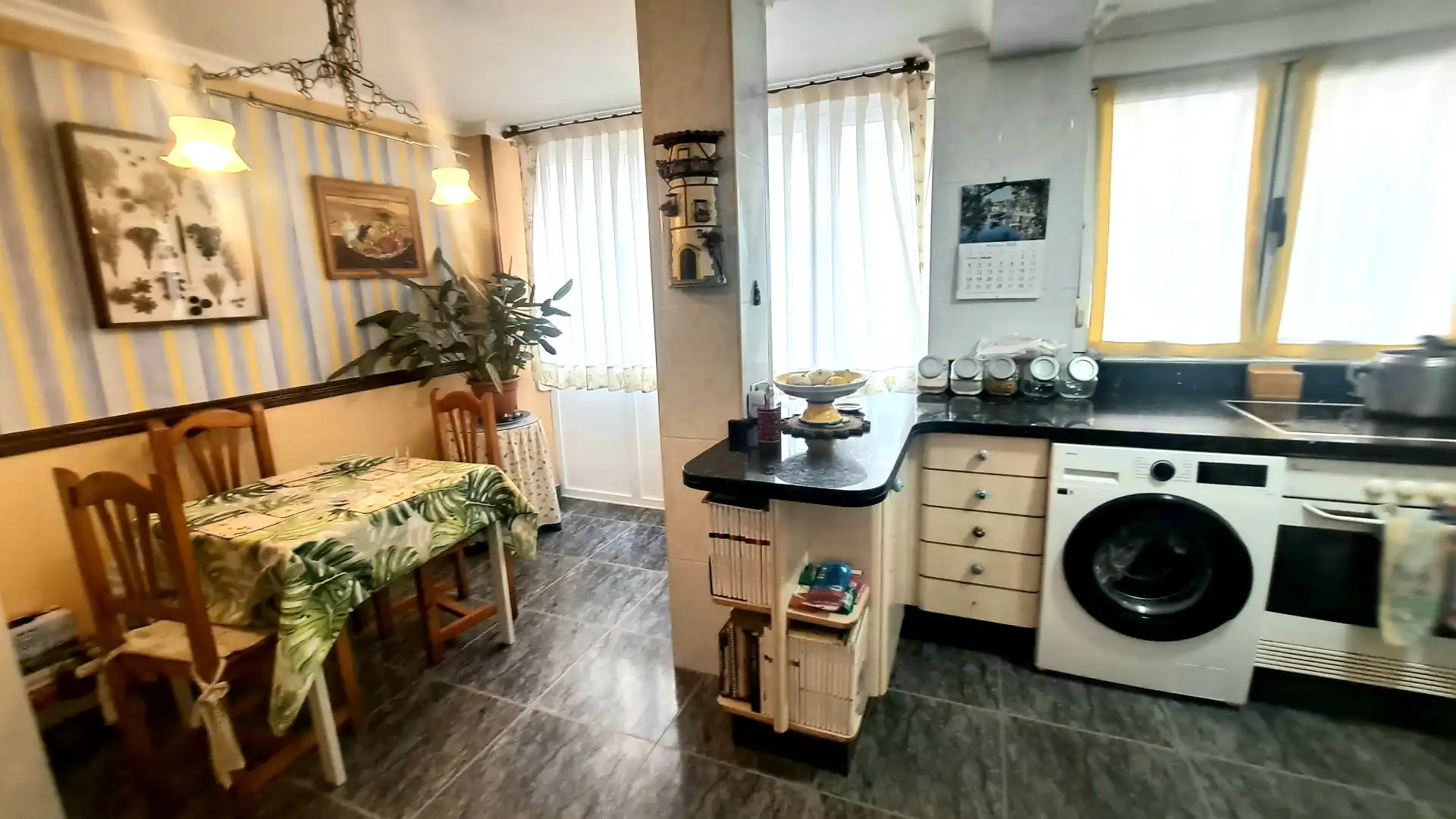 Kitchen of Flat for sale in Gijón   with Heating, Parquet flooring and Storage room