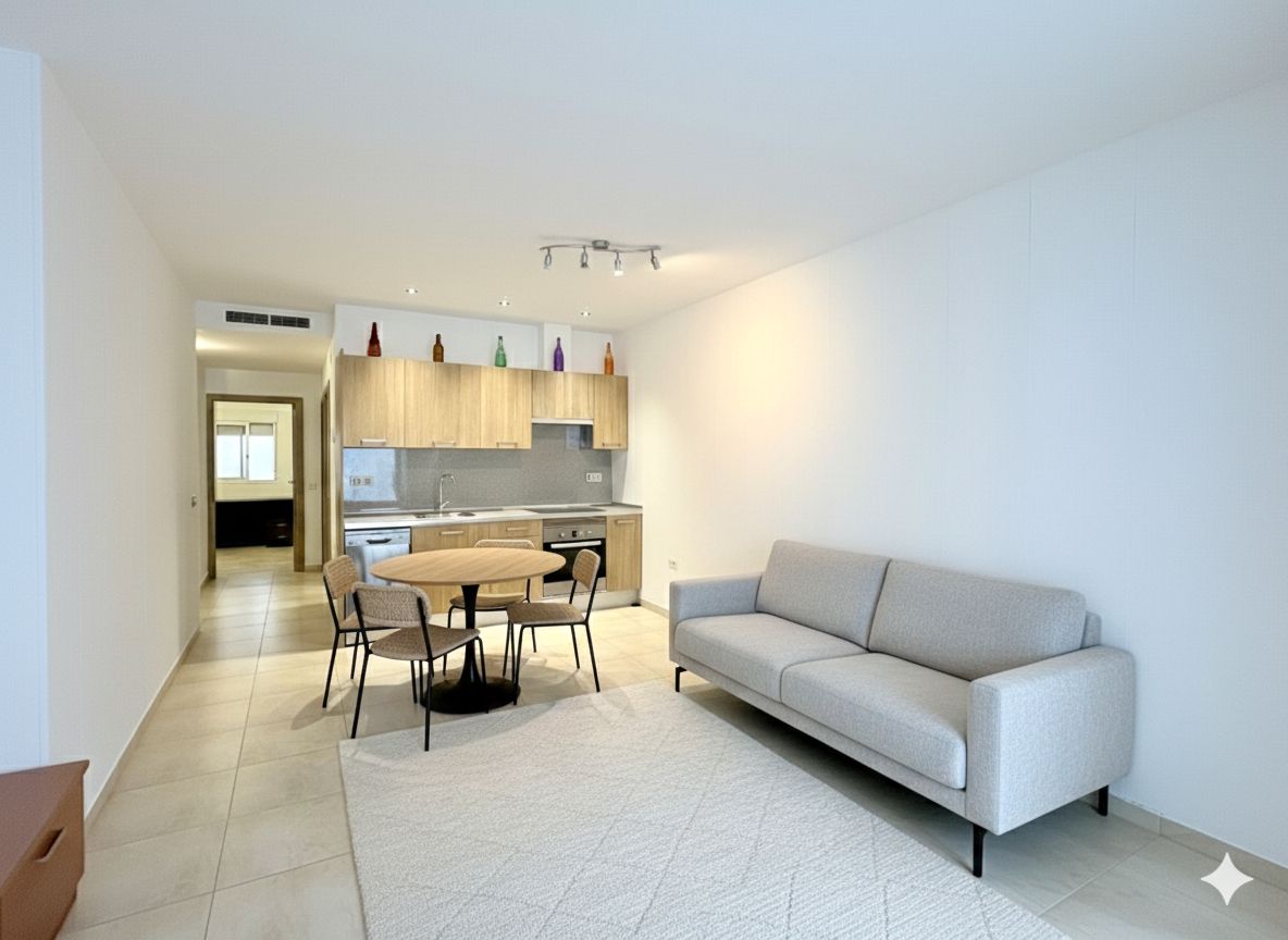 Living room of Planta baja for sale in Vilanova i la Geltrú  with Air Conditioner, Heating and Terrace