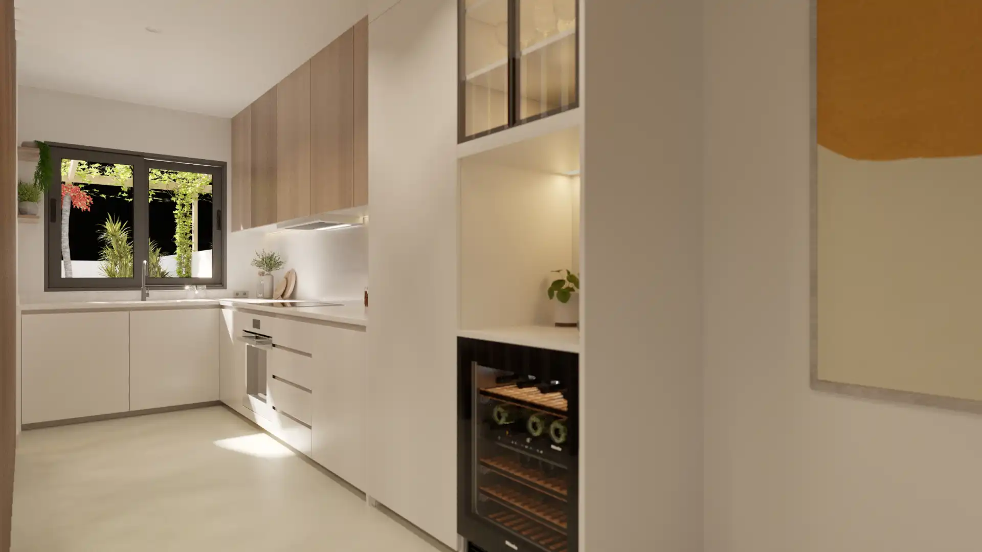 Küche von Maisonette zum Verkauf in San Miguel de Abona mit Klimaanlage, Privatgarten und Terrasse