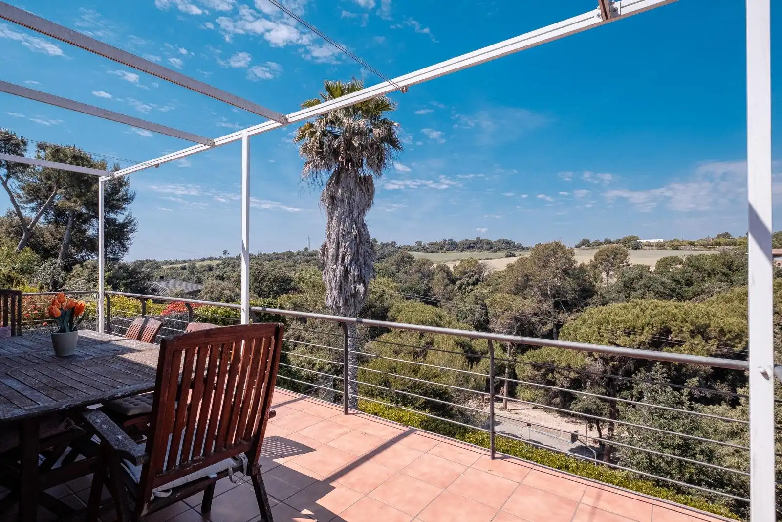 Terrassa de Casa o xalet en venda en Caldes de Montbui amb Calefacció, Jardí privat i Terrassa