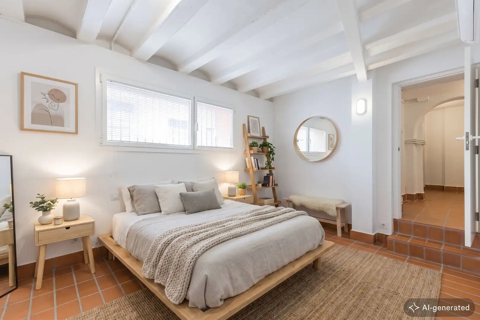 Schlafzimmer von Wohnung zum Verkauf in Barcelona mit Klimaanlage, Heizung und Abstellraum