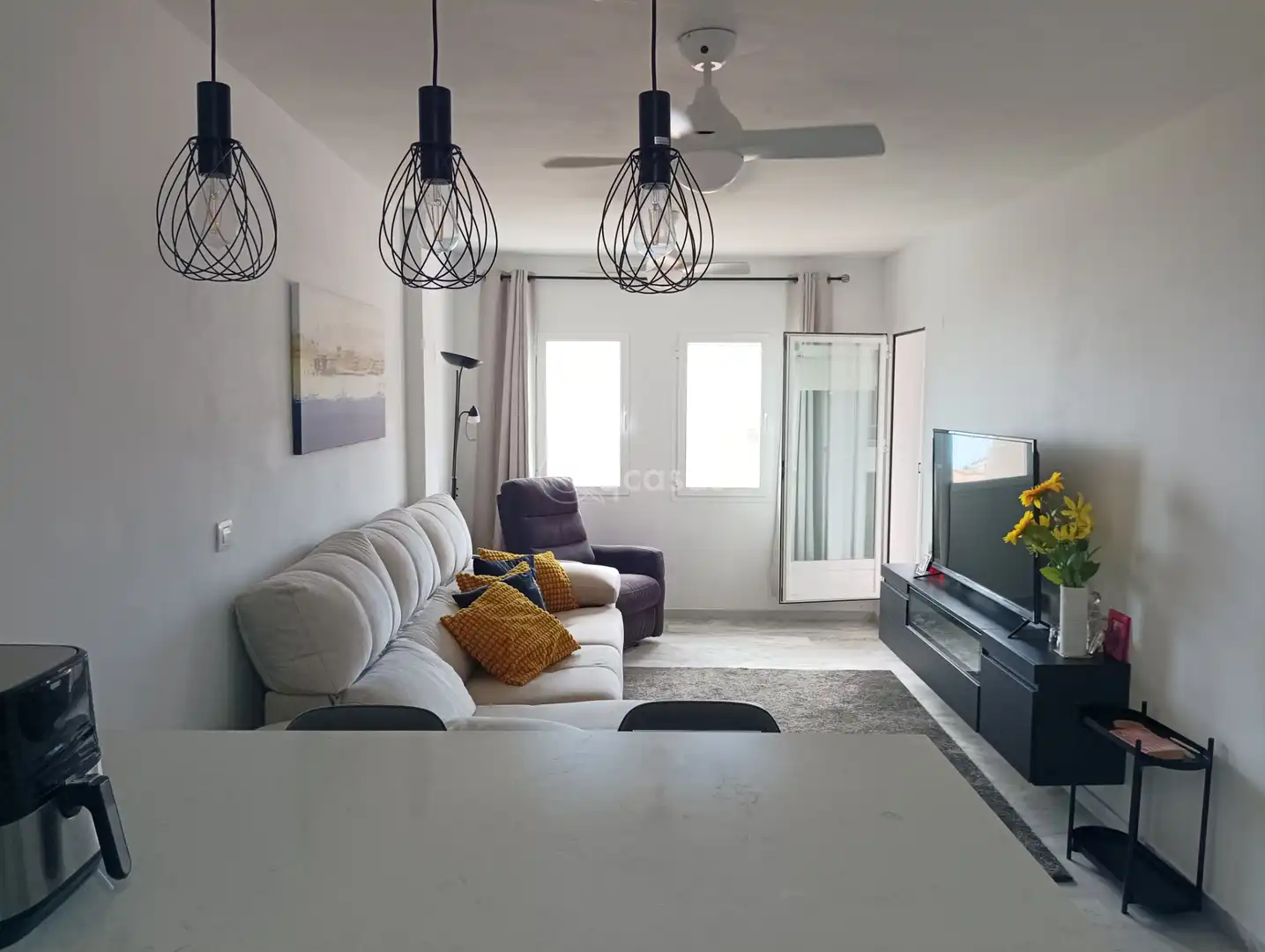 Sala de estar de Apartamento en venta en Benalmádena con Aire acondicionado, Calefacción y Terraza