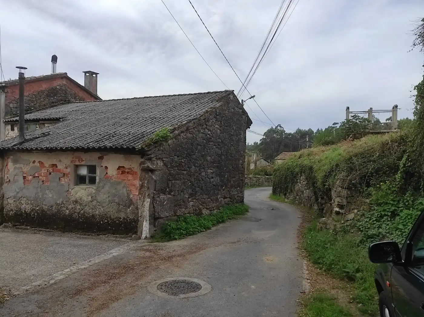Vista exterior de Casa o xalet en venda en Santiago de Compostela 