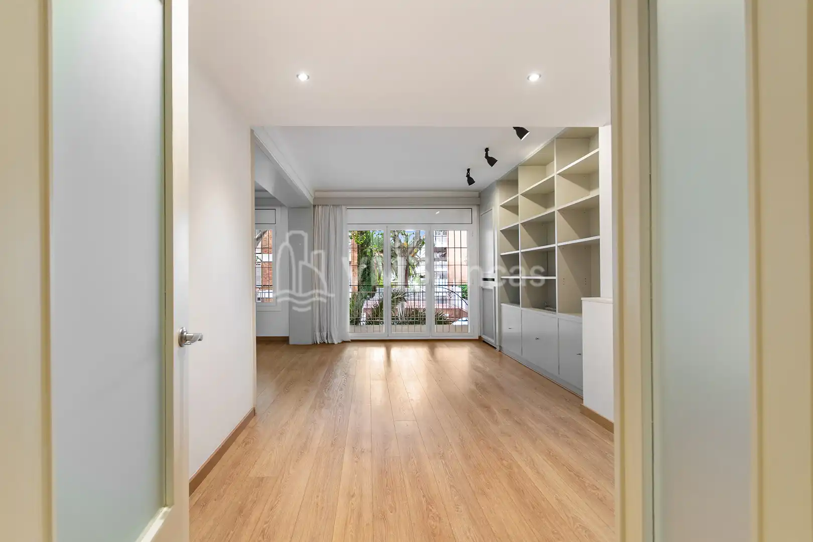 Wohnzimmer von Wohnung zur Miete in Barcelona mit Klimaanlage, Heizung und Parkett