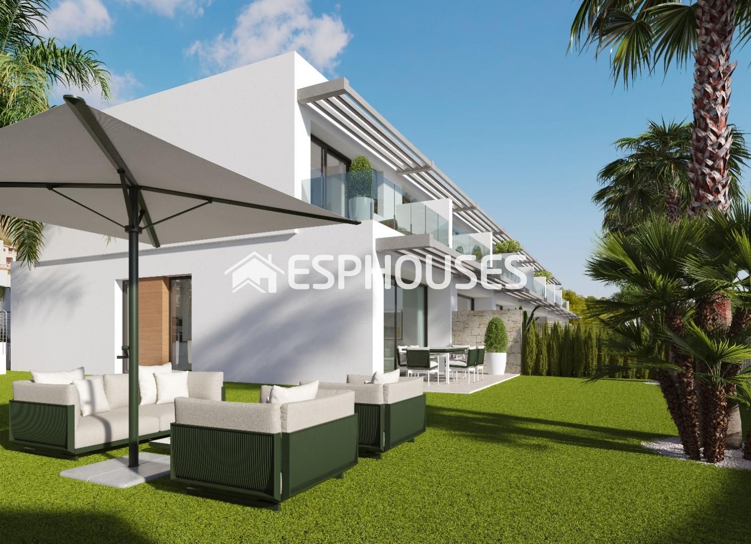 Terraza de Casa adosada en venta en Finestrat con Terraza, Balcón y Piscina comunitaria